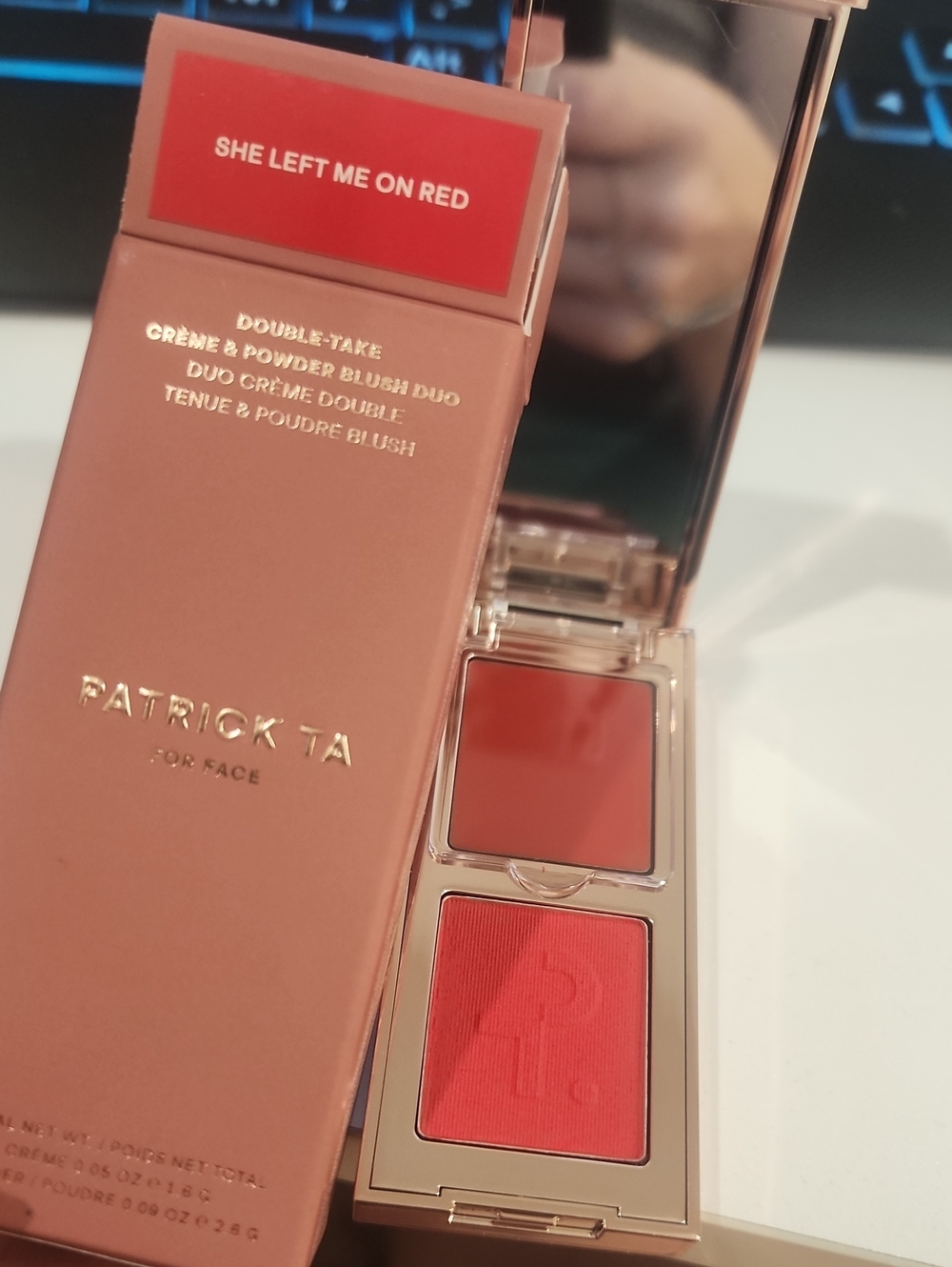 Patrick Ta Double-Take Crème & Powder Blush Duo — She Left Me On Red (Red Blend)